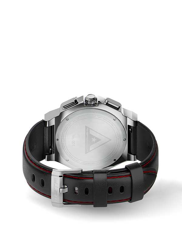 AM1012LB - AMBASSADOR SILVER / RED / LEATHER BAND - Image 4