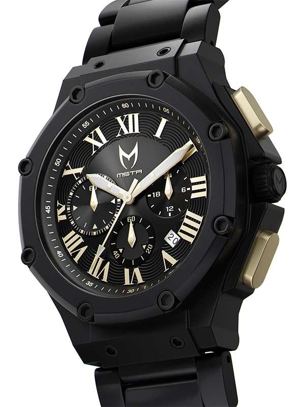 AM1019SS - AMBASSADOR BLACK /  BLACK / STEEL BAND - Image 4