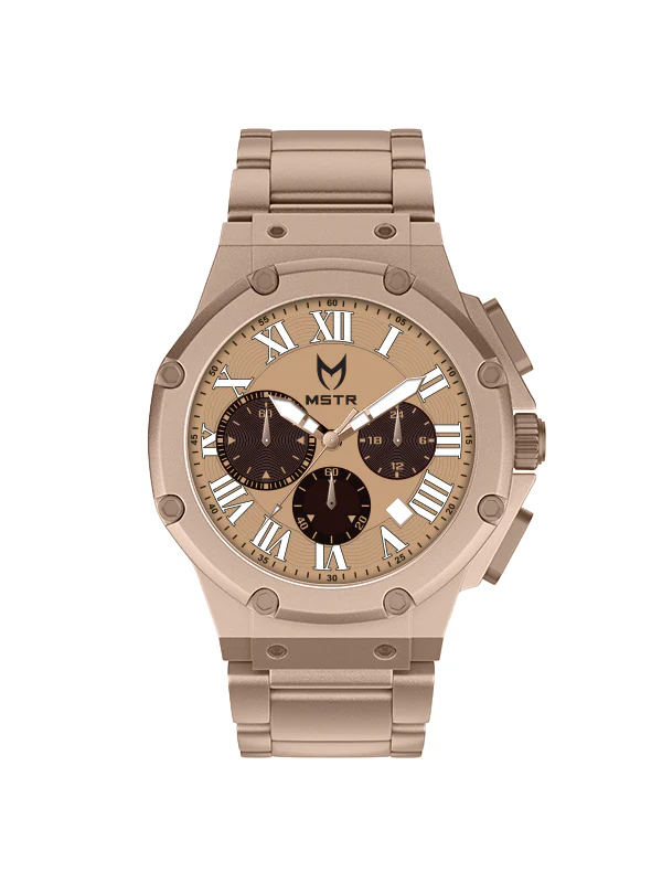 AM1029SS - AMBASSADOR ROSE GOLD / ROSE / STEEL BAND WATCH - Image 4