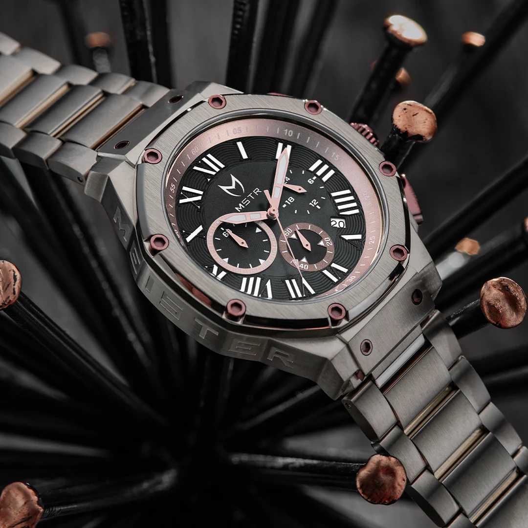 AM1038SS - AMBASSADOR WARM SILVER / STEEL BAND WATCH - Image 3