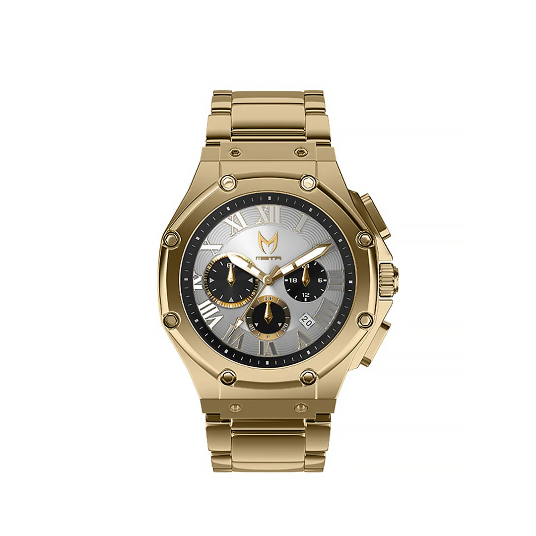 AM1039SS - AMBASSADOR GOLD / SILVER / STEEL BAND WATCH - Image 5
