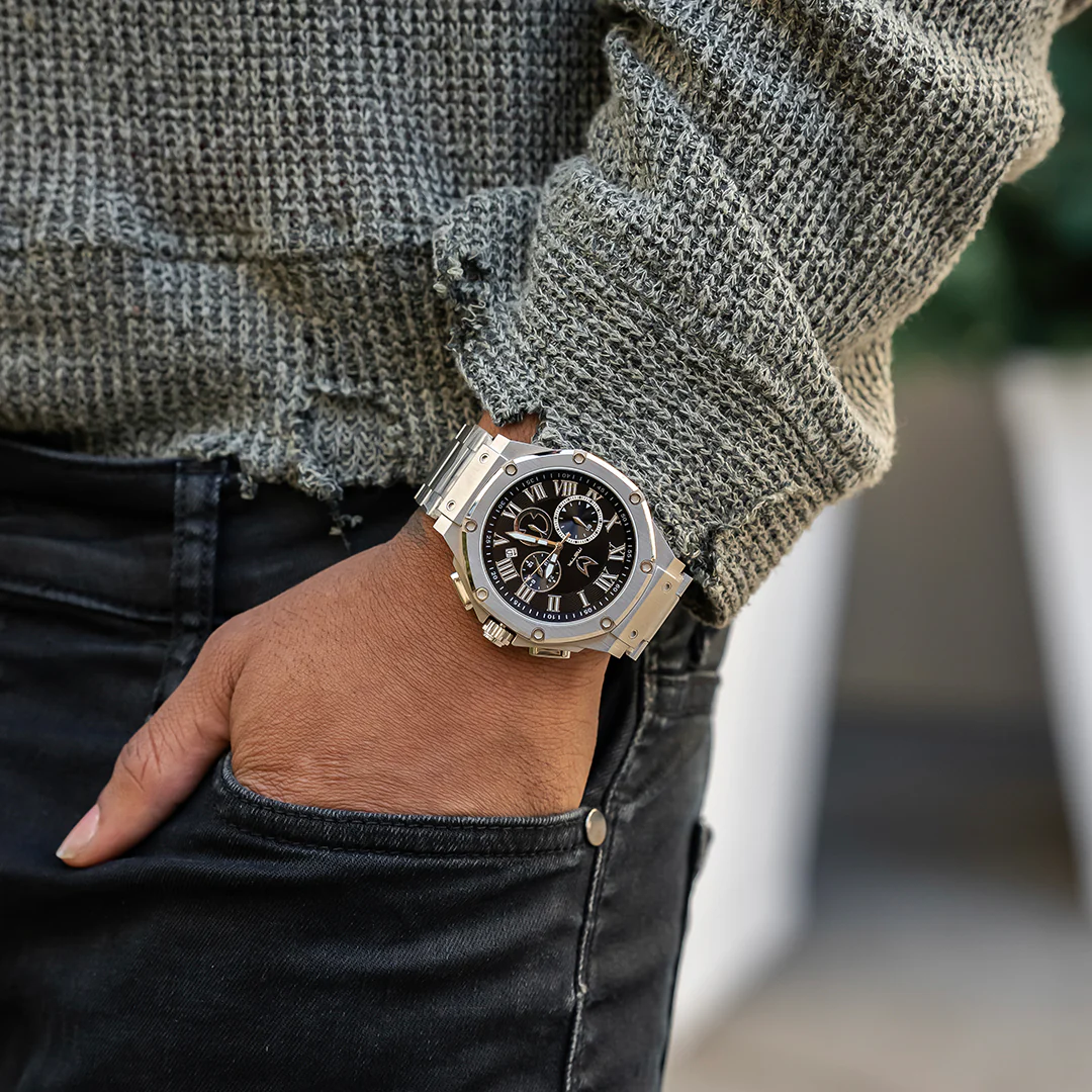 AM1045SSB - AMBASSADOR SILVER BRUSHED WATCH - Image 4