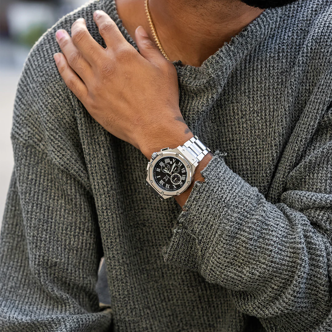 AM1045SSB - AMBASSADOR SILVER BRUSHED WATCH - Image 6