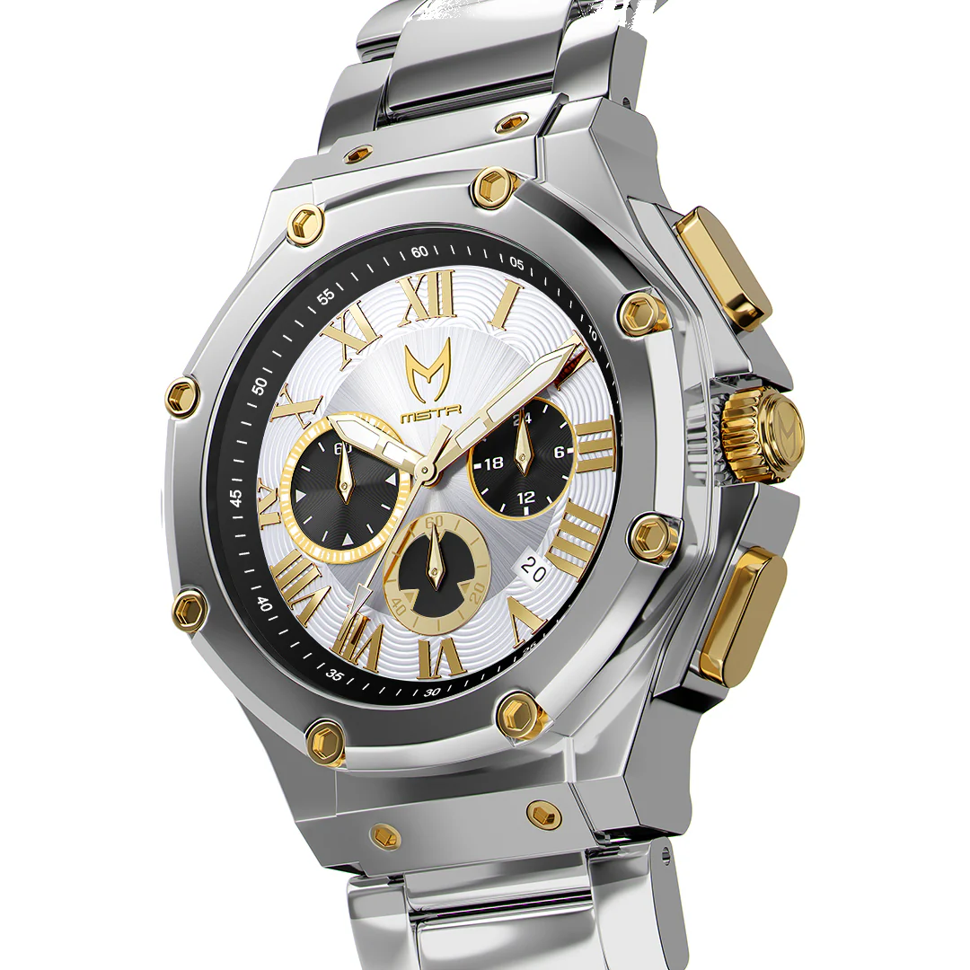 AM1046SS - AMBASSADOR SILVER & GOLD WATCH - Image 7