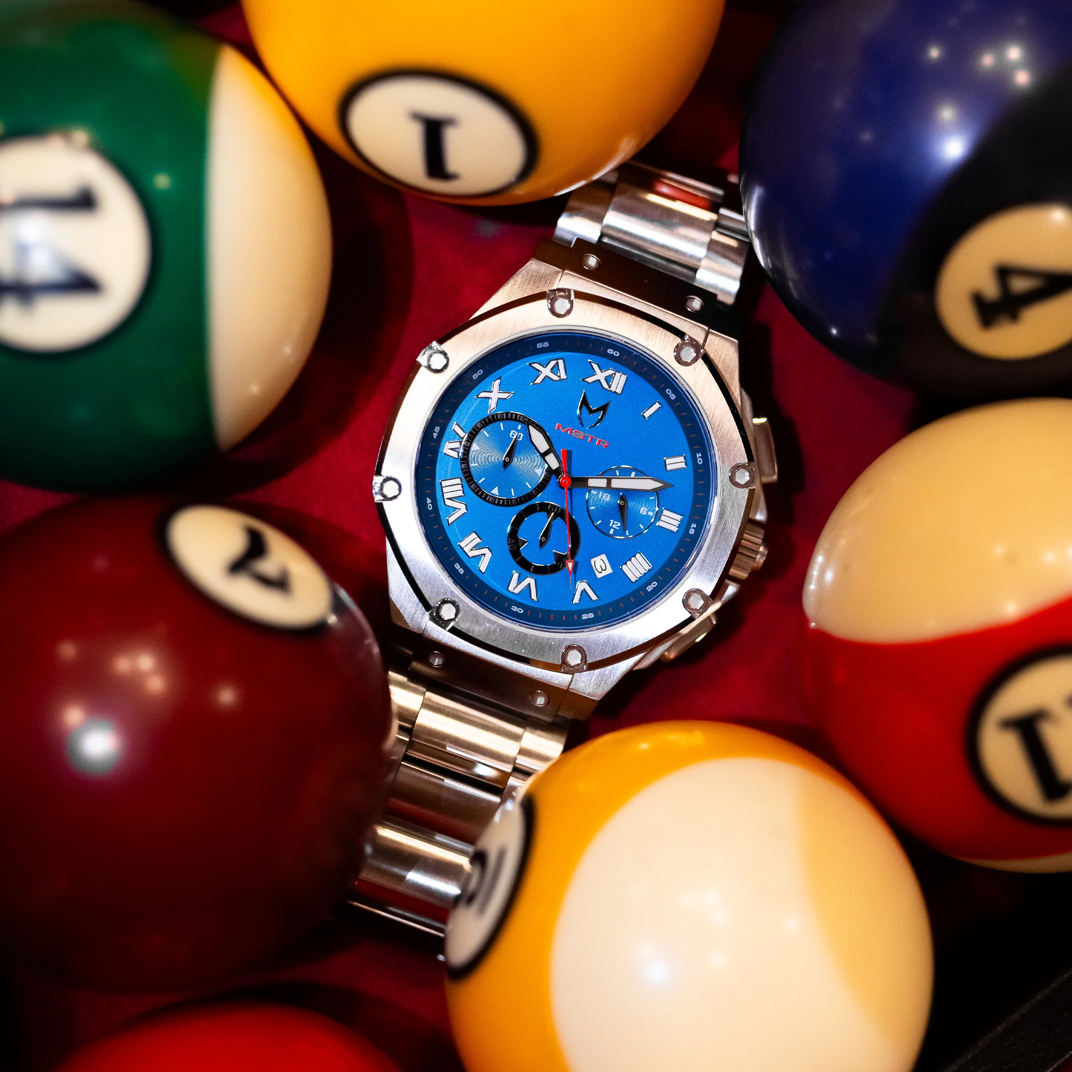 AM1054SS - AMBASSADOR SILVER / LA BLUE STEEL WATCH - Image 4