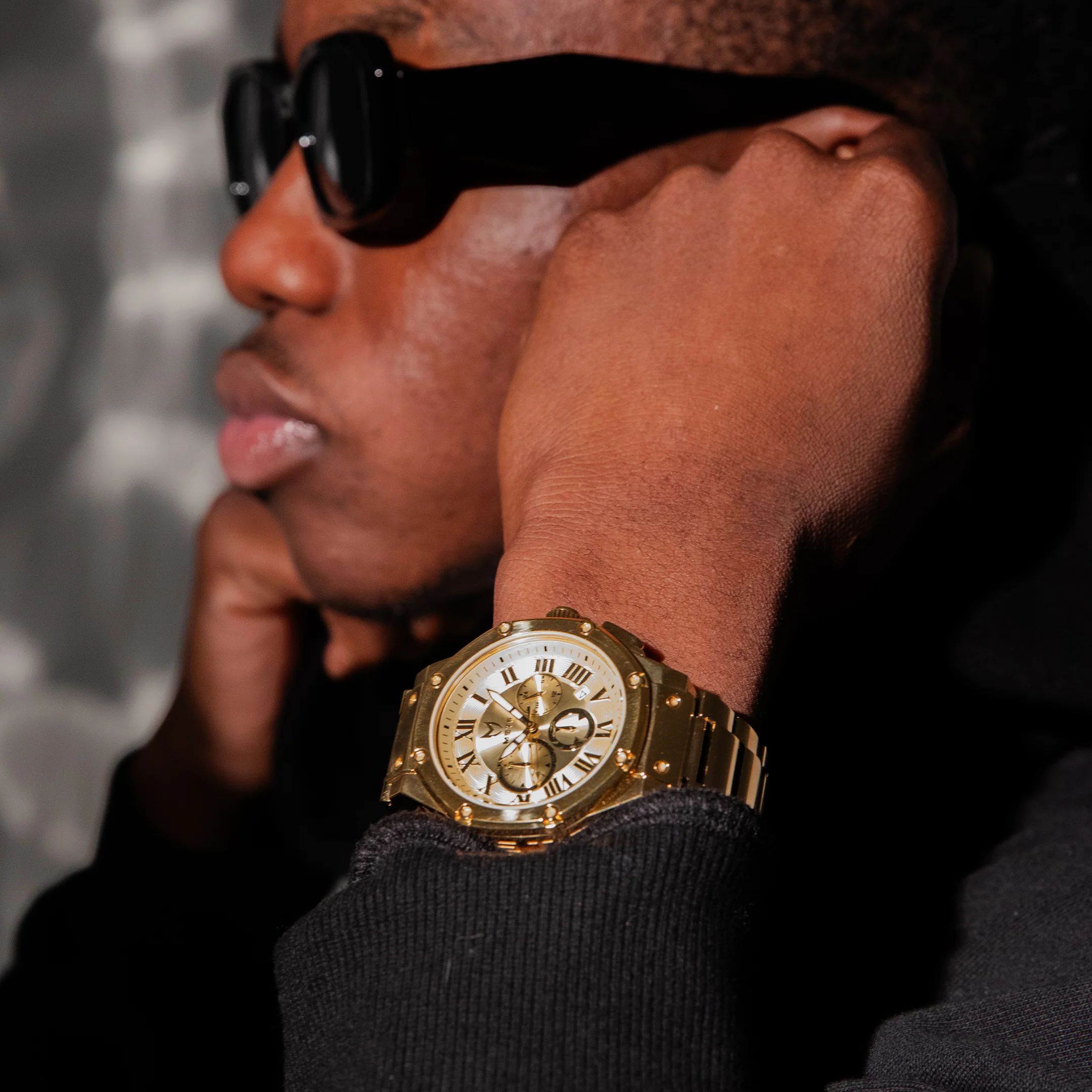 AM186SS - AMBASSADOR POLISH 18K PLATED / GOLD / SS BAND - Image 10