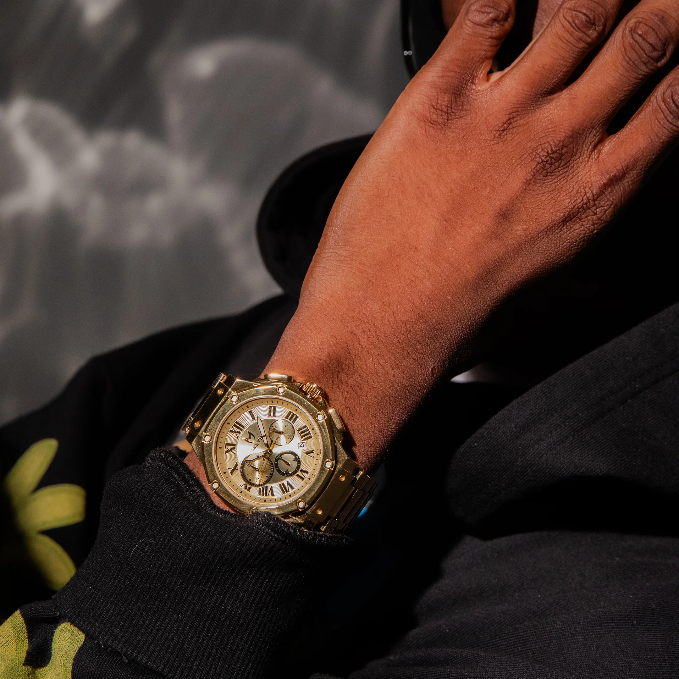 AM186SS - AMBASSADOR POLISH 18K PLATED / GOLD / SS BAND - Image 9