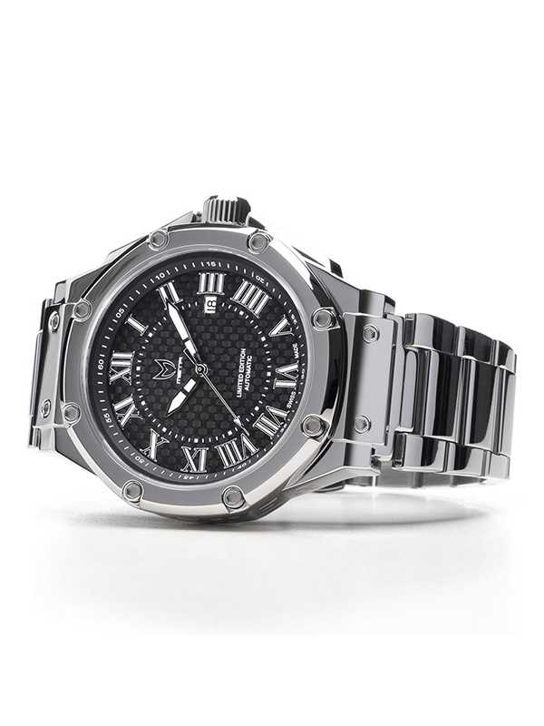 AM309SS - AMBASSADOR POLISHED SILVER AUTOMATIC / SS BAND SWISS ETA - Image 3