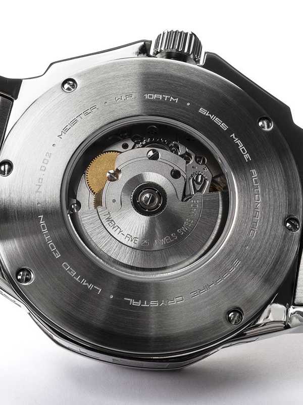 AM309SS - AMBASSADOR POLISHED SILVER AUTOMATIC / SS BAND SWISS ETA - Image 5