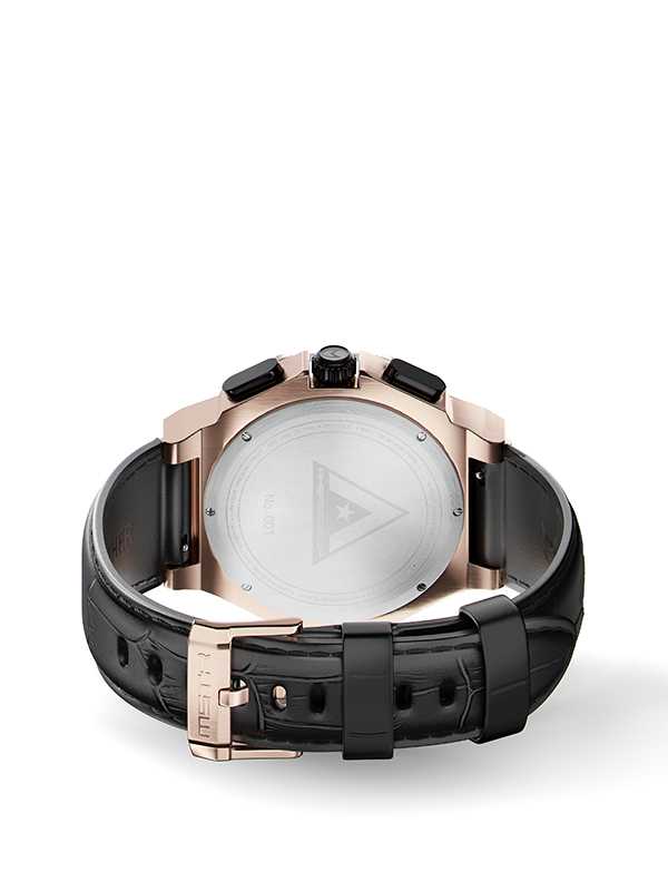AM139CB - AMBASSADOR ROSE GOLD / BLACK / CROC STYLE BAND - Image 5