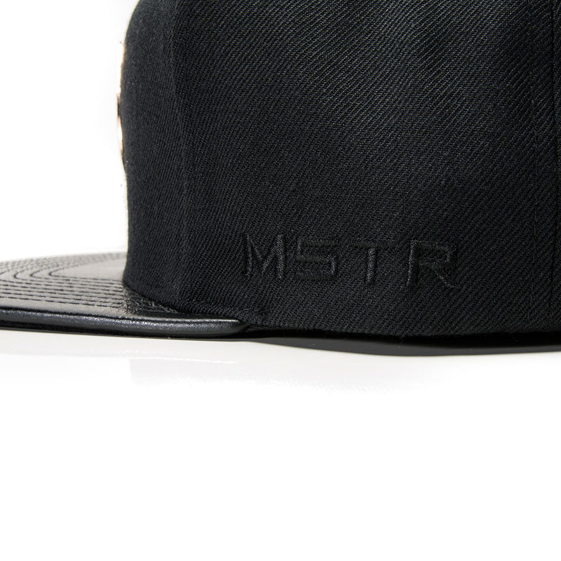 MSTR X Mitchell & Ness Snapback Hat - Rose Gold & Black - Image 3