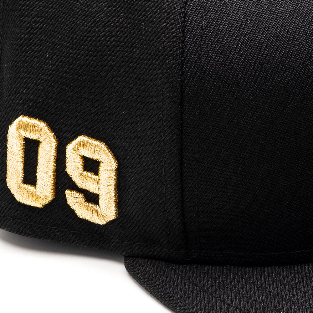 CAP107 - MSTR FITTED HAT / BLACK & GOLD - Image 5