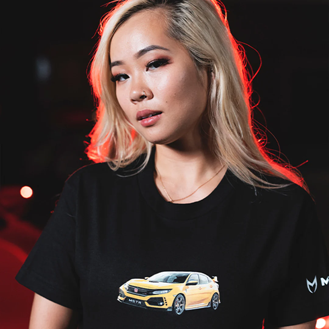 HPJ YELLOW TYPE R TEE - BLACK - Image 3