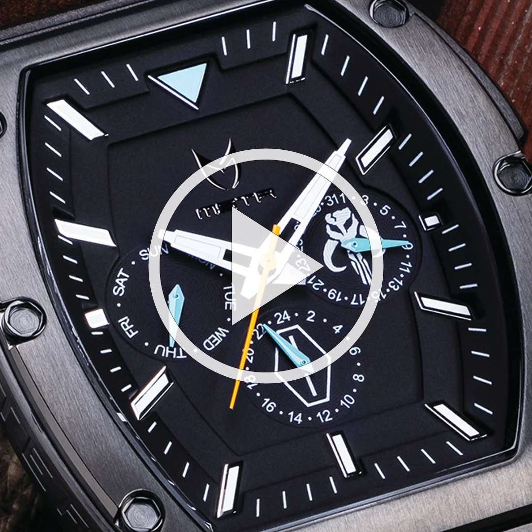 MJ117SW - MAJOR TITANIUM/ BLACK / LEATHER BAND - Image 9